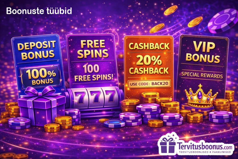 Millised on kasiinoboonuste tüübid