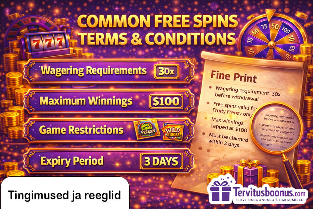 Tasuta spinnid ja nende tingimused